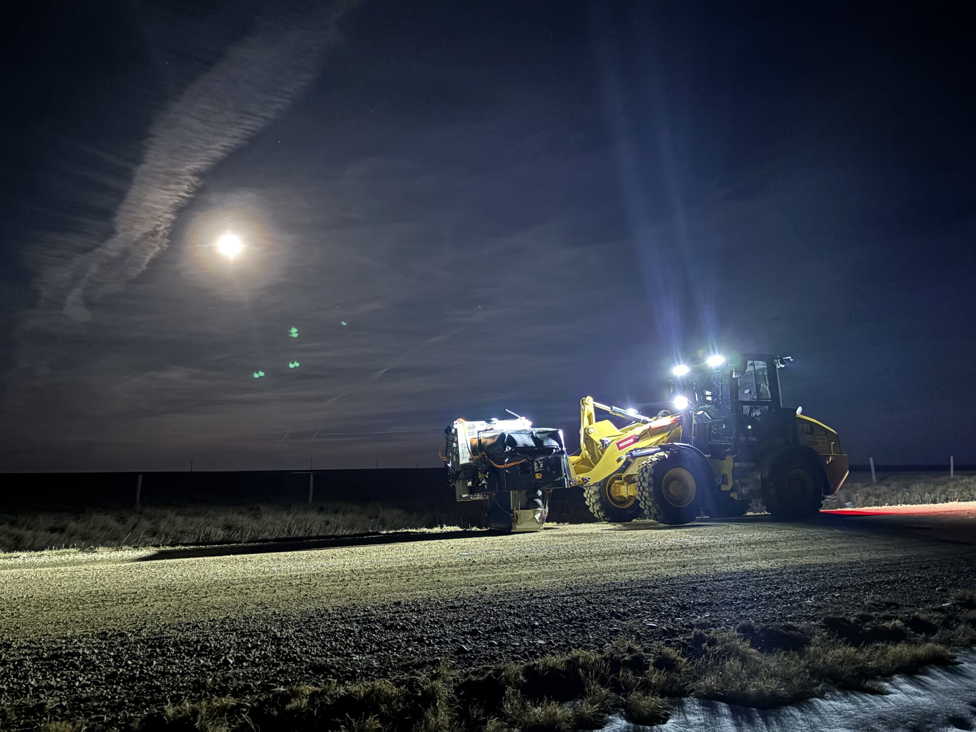 Integrity Industries South field crew at dusk in remote boreal terrain